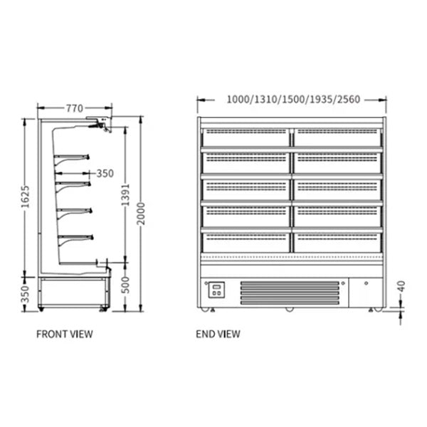 Supermarket Vertical Display Chiller XC-ZL-10-A/770 - XC-ZL-10-A/770 - Snow Village Commercial Fridge - 2 - NZ Depot Buy Supermarket Vertical Display Chiller XC-ZL-10-A/770 Online - Commercial Commercial Refrigeration - 2 - NZ Depot Delivery