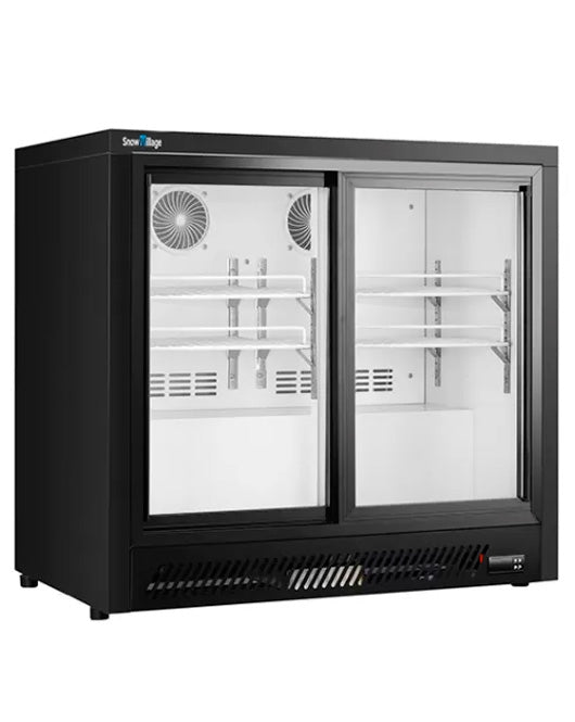 Under Bench Double Sliding Door Bar Cooler BT-900FYS/FY | Commercial Refrigeration | Snow Village 1 Buy Under Bench Double Sliding Door Bar Cooler BT-900FYS/FY Online - Commercial Fridges - 1 - NZ Depot Delivery