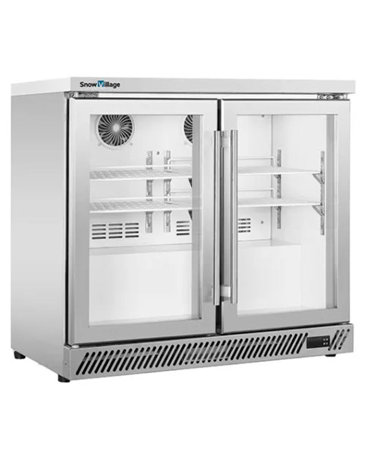 Under Bench Stainless Steel Double Door Bar Cooler BT-900FS/F | Commercial Refrigeration | Snow Village 1 Buy Under Bench Stainless Steel Double Door Bar Cooler BT-900FS/F Online - Commercial Fridges - 1 - NZ Depot Delivery