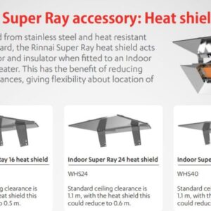 Rinnai Super Ray Heatshield 24 - Rinnai Super Ray Heatshield 24 | NZ Depot