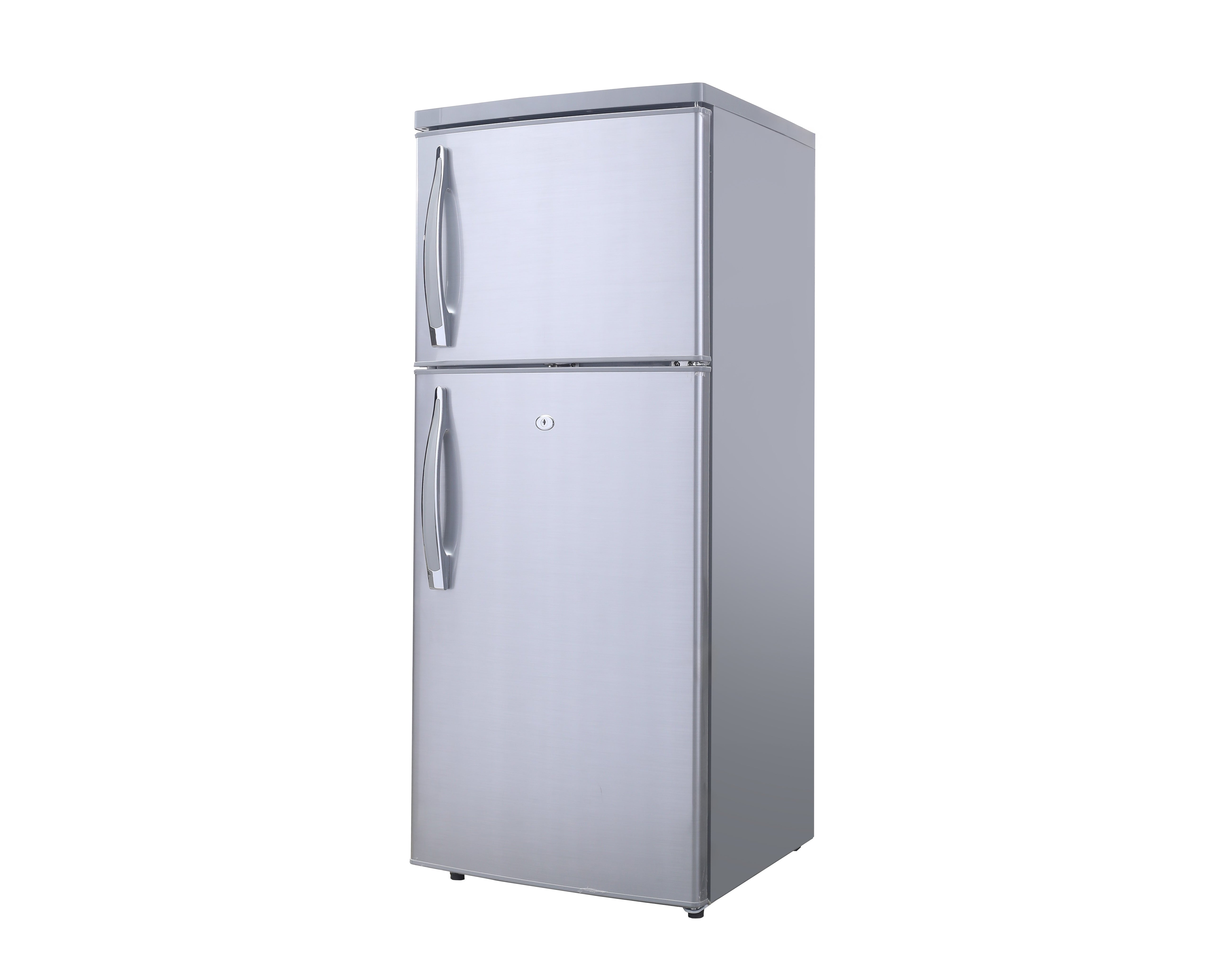 180L 12-24V DC Upright Dual Door Solar Powered Fridge Freezer with DC Compressor 1 180L 12-24V DC Upright - BCD-180 front view | NZ Depot