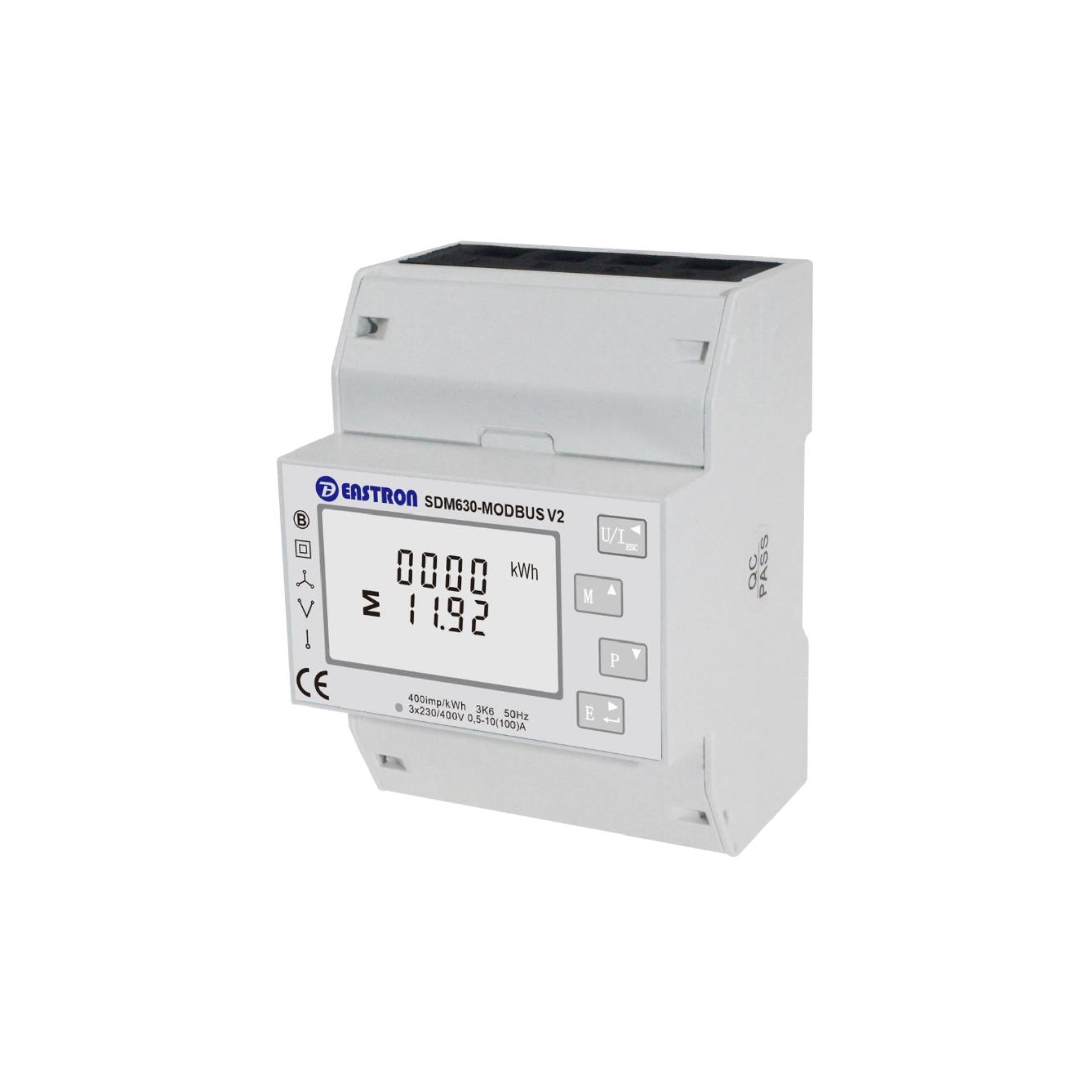 SDM630-Modbus V2 DIN Rail Smart Meter for Three-Phase Electrical Systems 1 SDM630-Modbus V2 DIN Rail - SDM630-Modbus V2 front view | NZ Depot