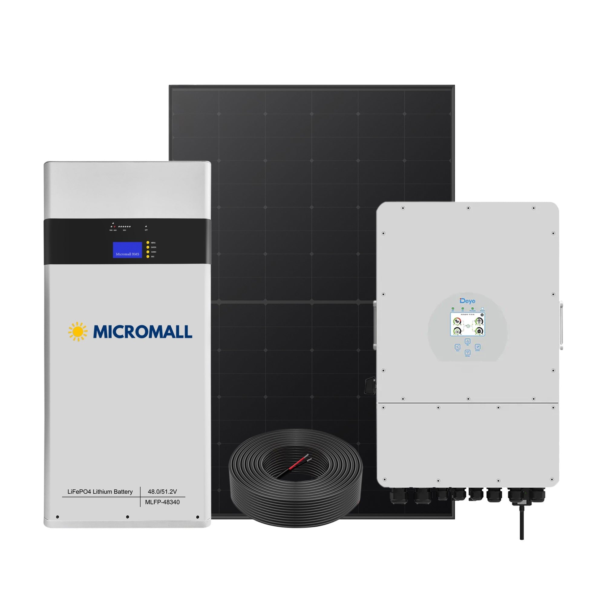 Deye 10kW Three Phase Smart Hybrid Inverter HPBC Solar Panels 17.4kWh Battery 1 Deye 10kW Three Phase Smart - CB9680DY10KL-2 front view | NZ Depot