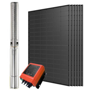 4” Solar Submersible Pump Kit - PUMP2200WCB front view | NZ Depot