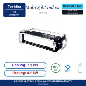Toshiba RAS-M24U2DVG-E - RAS-M24U2DVG-E side profile | NZ Depot