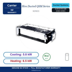 Carrier 5.8kW Slim Ducted QSM Series - 53QSM060 side profile | NZ Depot