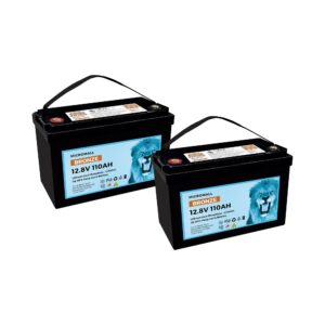 2X 12V 100Ah 110Ah - BTL-12V110B-2 front view | NZ Depot