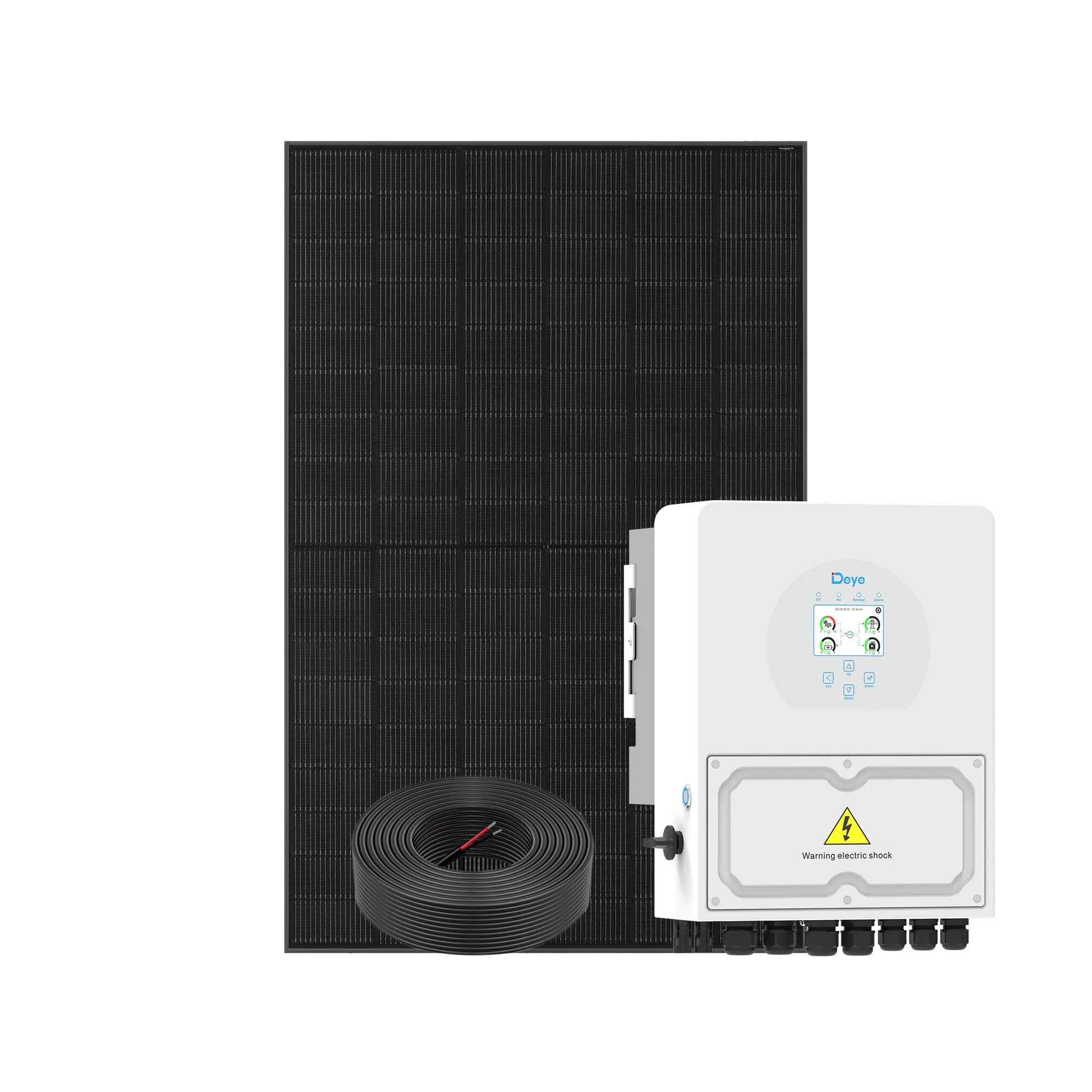 7 Panels Small Home Solar System - 3kW Deye Hybrid Inverter Battery-Free 1 7 Panels Small Home Solar - CBBSDY3K front view | NZ Depot