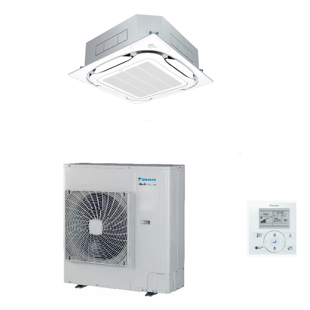 Daikin STANDARD CASSETTE (3PH) R32 - WHITE 14kW Cassette Complete System - FCA140C-CFY-W-NZ 1 Daikin STANDARD CASSETTE (3PH) R32 - WHITE 14kW Cassette Complete System - FCA140C-CFY-W-NZ
