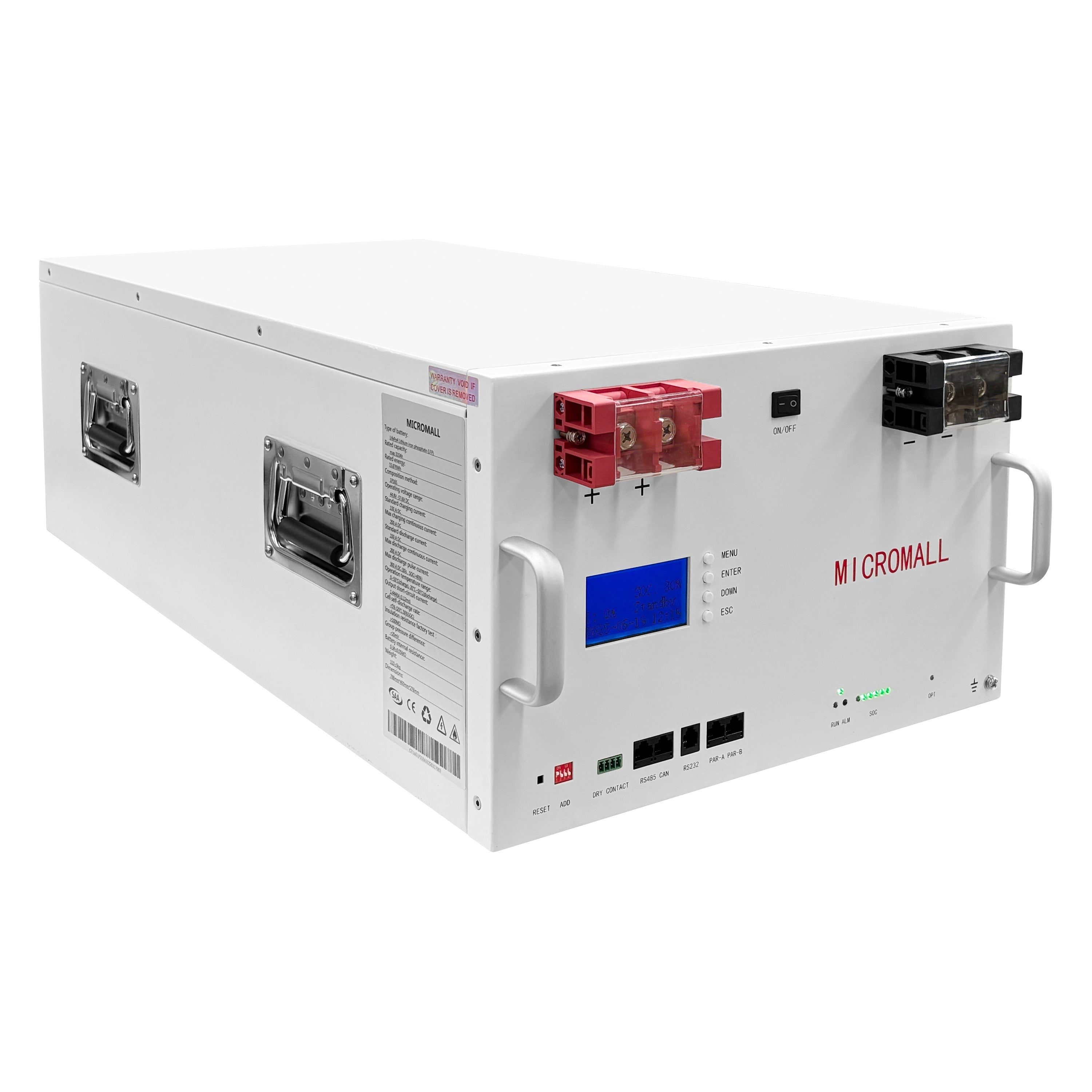 48V 51.2V 310Ah Lithium Battery LiFePO4 Battery Deep Cycle Battery Solar Battery 1 48V 51.2V 310Ah Lithium - BTL-48V310 front view | NZ Depot