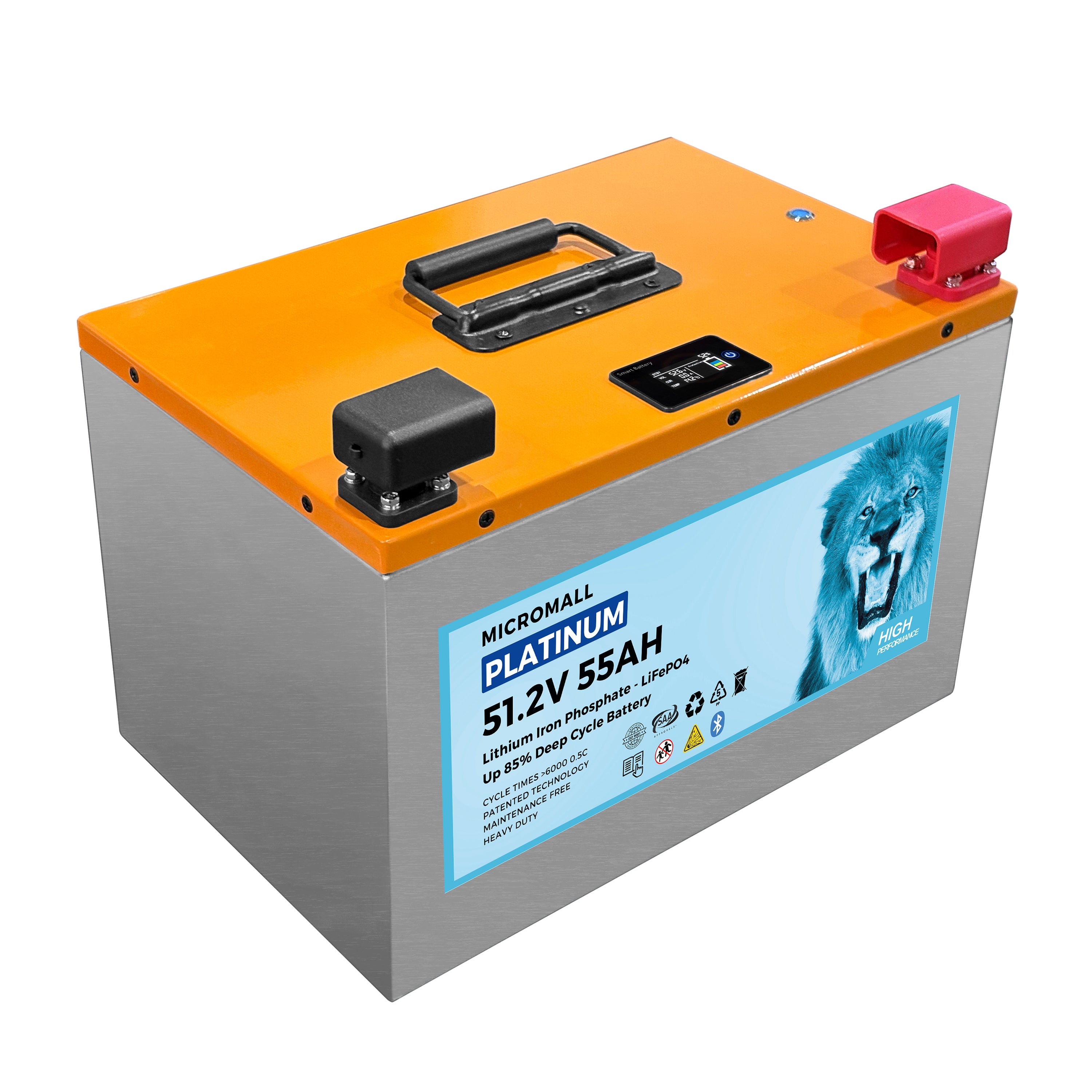 48V 50Ah 55Ah LiFePO4 Lithium Battery Replacement for Ryobi Lawn Mower 1 48V 50Ah 55Ah LiFePO4 - BTL-48V55M front view | NZ Depot