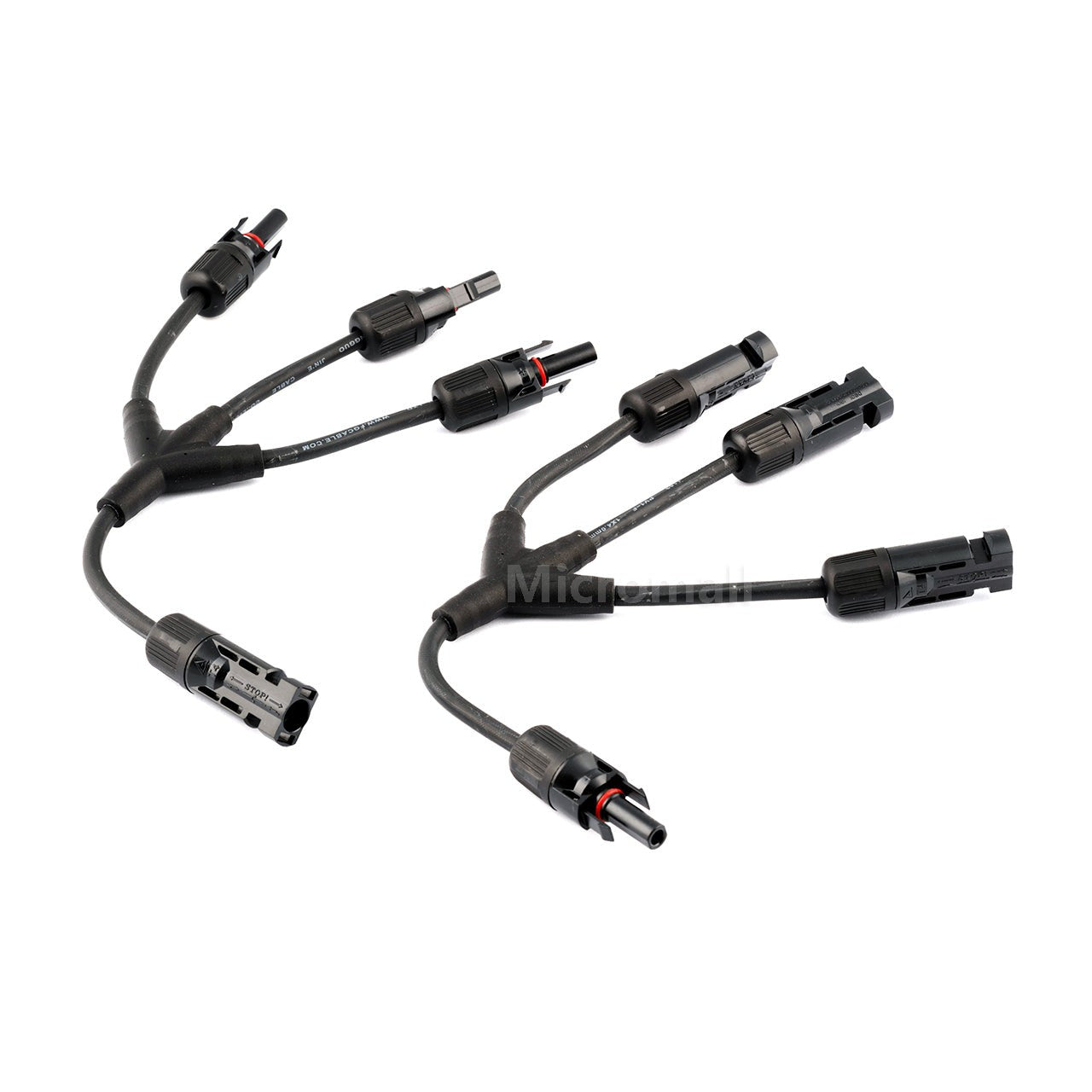 High-Quality 3 in 1 MC4 Solar Connectors - Male/Female Pair Included 1 High-Quality 3 in 1 - SL-MC4-Y3 front view | NZ Depot