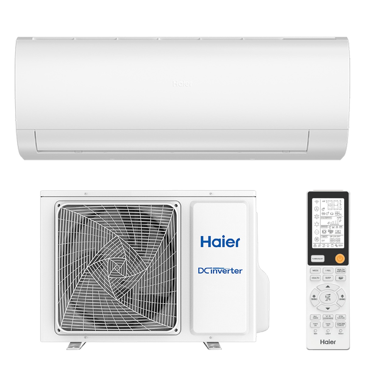 Haier 3.5kW 500 Series Air Conditioner Heat Pump - Complete Set (Indoor + Outdoor) 1 Haier 3.5kW 500 Series - AS35PFHRA-SET front view | NZ Depot