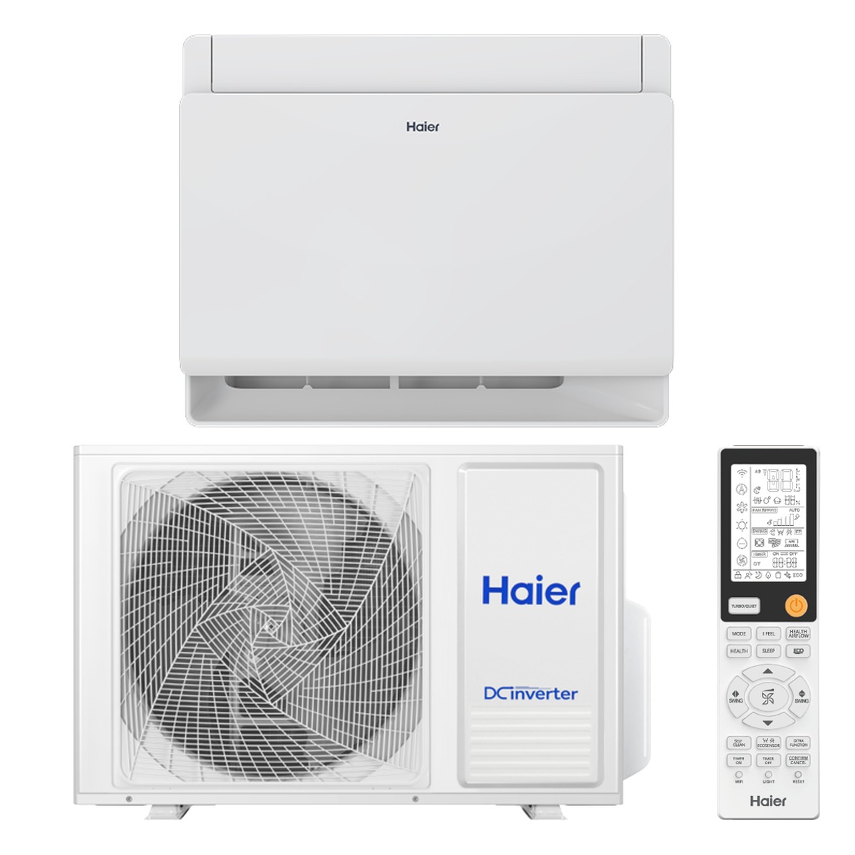 Haier 5kW Floor Console Air Conditioner Heat Pump - Complete Set (Indoor + Outdoor) 1 Haier 5kW Floor Console - AF50DBAHRA-SET front view | NZ Depot