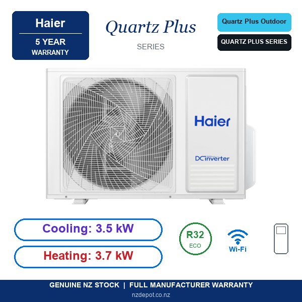 Haier 1U35MAFFRA - Quartz Plus 3.5kW Wall Mounted ODU (Outdoor Unit Only) (side profile) Haier 1U35MAFFRA - 1U35MAFFRA side profile | NZ Depot