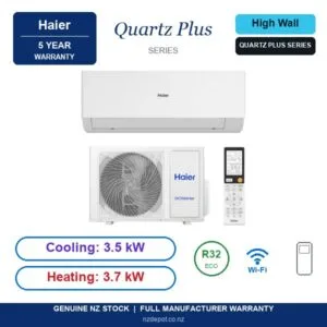 Haier 3.5kW Quartz Plus - AS35QCFHRA-SET side profile | NZ Depot
