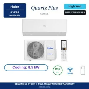 Haier 8.5kW Quartz Plus - AS85PFGHRA-SET side profile | NZ Depot