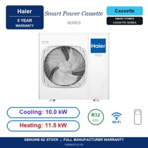 Haier 10kW Smart Power Cassette - ABH105KN5FA-SET side profile | NZ Depot