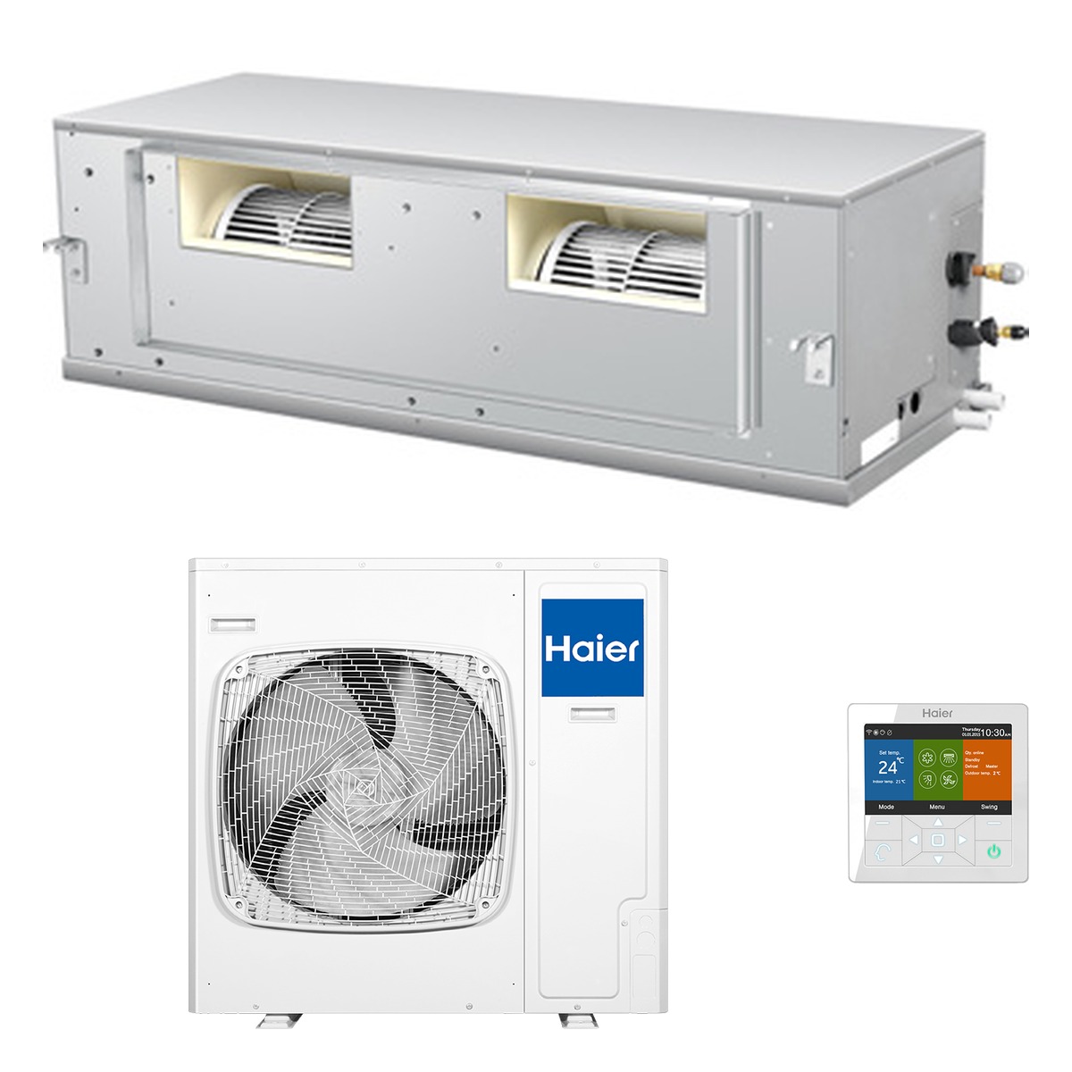 Haier 28kW Smart Power High Static Ducted Air Conditioner Heat Pump - Complete Set (Indoor + Outdoor) 1 Haier 28kW Smart Power High Static Ducted Air Conditioner Heat Pump - Complete Set (Indoor + Outdoor)