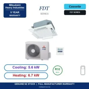 Mitsubishi Heavy Industries 5.6kW FDT Series Air Conditioner Heat Pump - Complete Set (Indoor + Outdoor) - NZ Depot