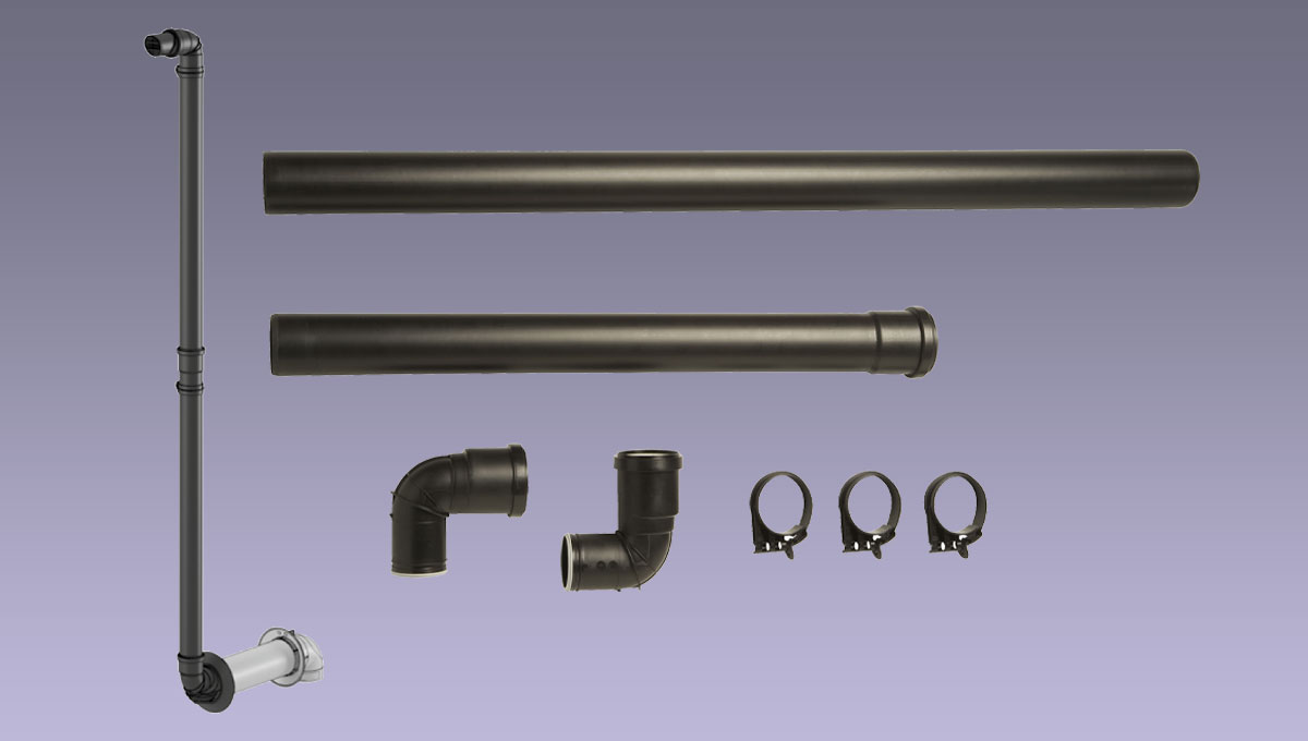 Rinnai FFP100HKIT - Horizontal Terminal Kit 1 Rinnai FFP100DIV - Flue Exhaust Diverter | NZ Depot