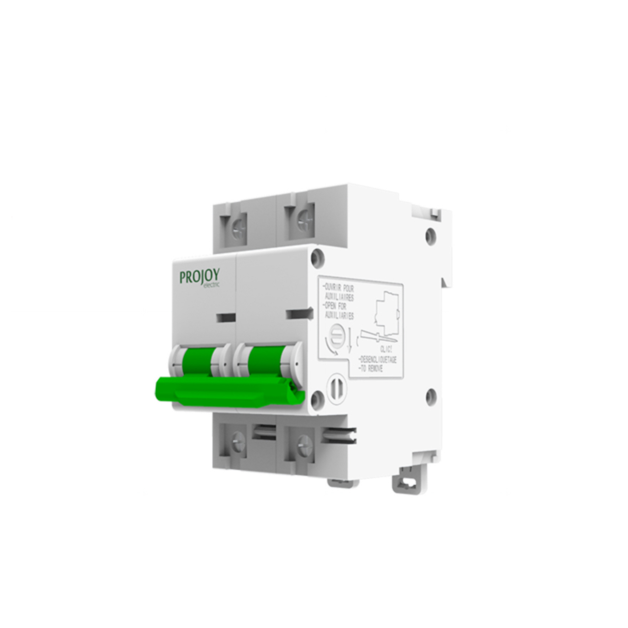 Projoy PEBS-L-125 125A 2P 160V DC Miniature Circuit Breaker PEBS-L-125 Series 125A 2P 160V 1 Projoy PEBS-L-125 125A 2P 160V - PEBS-L-125 125A 2P 160V front view | NZ Depot