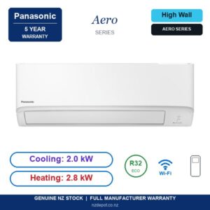 Panasonic 2kW Aero Series - CS-Z20AKRW-CU-Z20AKR-SET side profile | NZ Depot