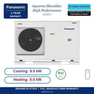 Panasonic WH-MDC09J3E5 - Aquarea Monobloc High Performance 9kW Air to Water (Air to Water Heat Pump) - NZ Depot