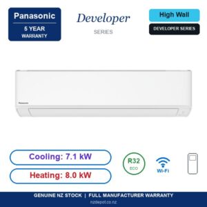 Panasonic 7.1kW Developer Series - CS-RZ71AKRW-CU-RZ71AKR-SET side profile | NZ Depot