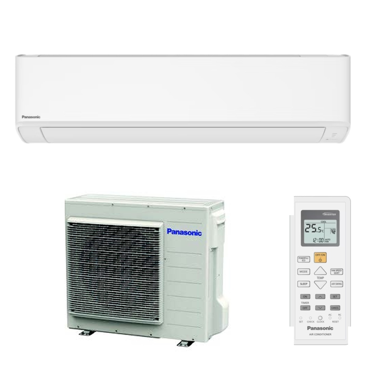 Panasonic 9.5kW Developer Series Air Conditioner Heat Pump - Complete Set (Indoor + Outdoor) 1 Panasonic 9.5kW Developer Series - CS-RZ95AKR-CU-RZ95AKR-SET front view | NZ Depot