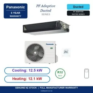 Panasonic 12.5kW PF Adaptive Ducted Compact - S-1014PF3E-U-125PZ4R5-SET side profile | NZ Depot