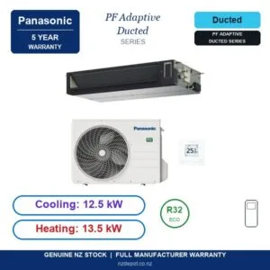 Panasonic 12.5kW PF Adaptive Ducted Deluxe - S-1014PF3E-U-125PZH3R5-SET side profile | NZ Depot