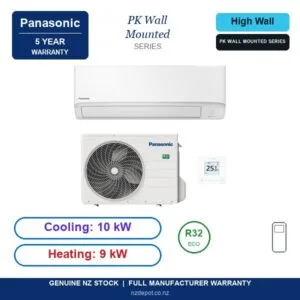 Panasonic 10kW PK Wall Mounted Three Phase - S-100PK4R-U-100PZ4R8-SET side profile | NZ Depot