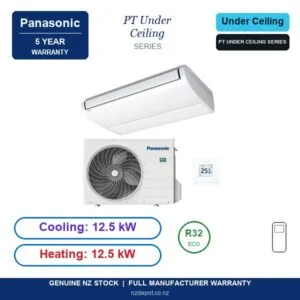 Panasonic 12.5kW PT Under Ceiling Compact - S-1014PT3E-U-125PZ4R5-SET side profile | NZ Depot