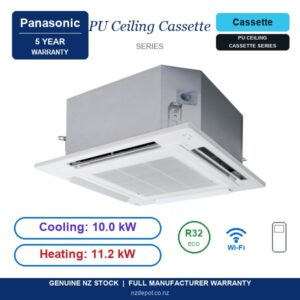 Panasonic 10kW PU Ceiling Cassette Deluxe - S-1014PU3E-U-100PZH3R5-SET side profile | NZ Depot