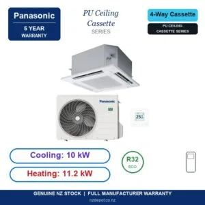 Panasonic 10kW PU Ceiling Cassette Deluxe - S-1014PU3E-U-100PZH3R5-SET side profile | NZ Depot