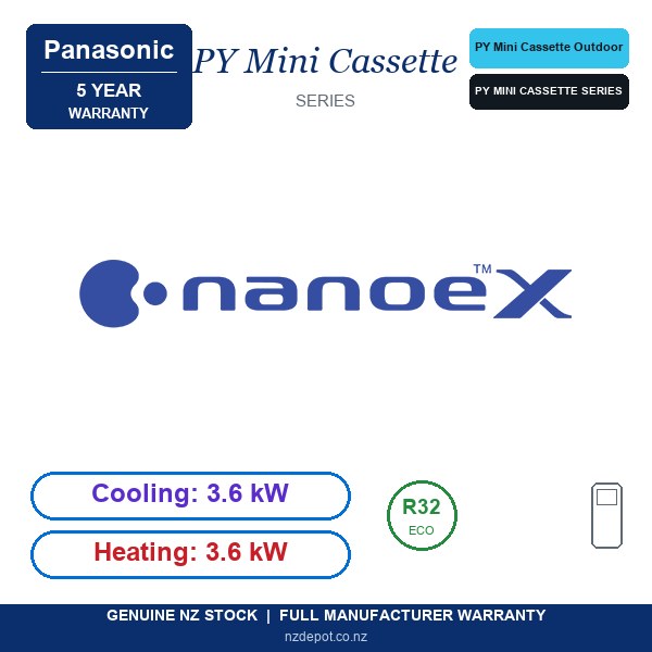 Panasonic U-36PZ3R5 - PY Mini Cassette 3.6kW Outdoor (Outdoor Unit Only) (front view) Panasonic U-36PZ3R5 - U-36PZ3R5 front view | NZ Depot