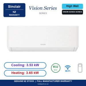 Sinclair 3.53kW Vision Series - SINCLAIR-VISION-SERIES-3.5KW side profile | NZ Depot