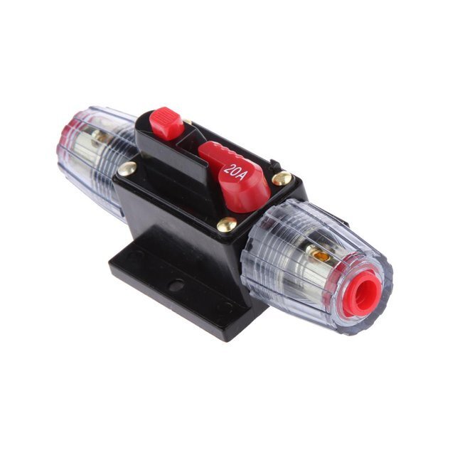 20A Heavy-Duty Inline Resettable Circuit Breaker (side profile) 20A Heavy-Duty Inline Resettable - Breaker-20a side profile | NZ Depot