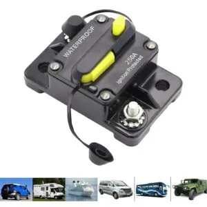 250A IP67 Waterproof DC - Breaker-250a side profile | NZ Depot