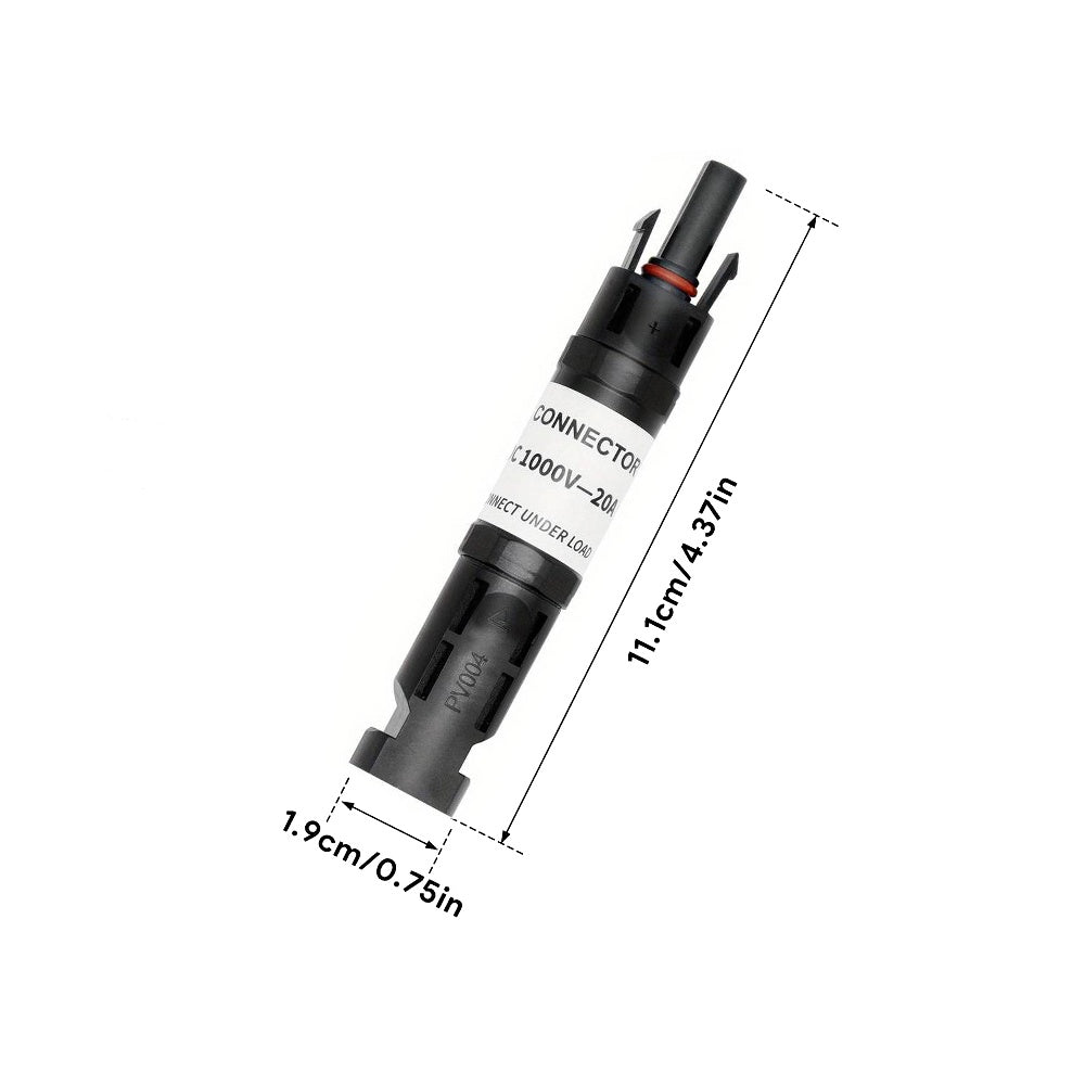 20A MC4 PV Fuse Holder with Inline Fuse (detail view) 20A MC4 PV Fuse - FUSE-INLINE detail view | NZ Depot