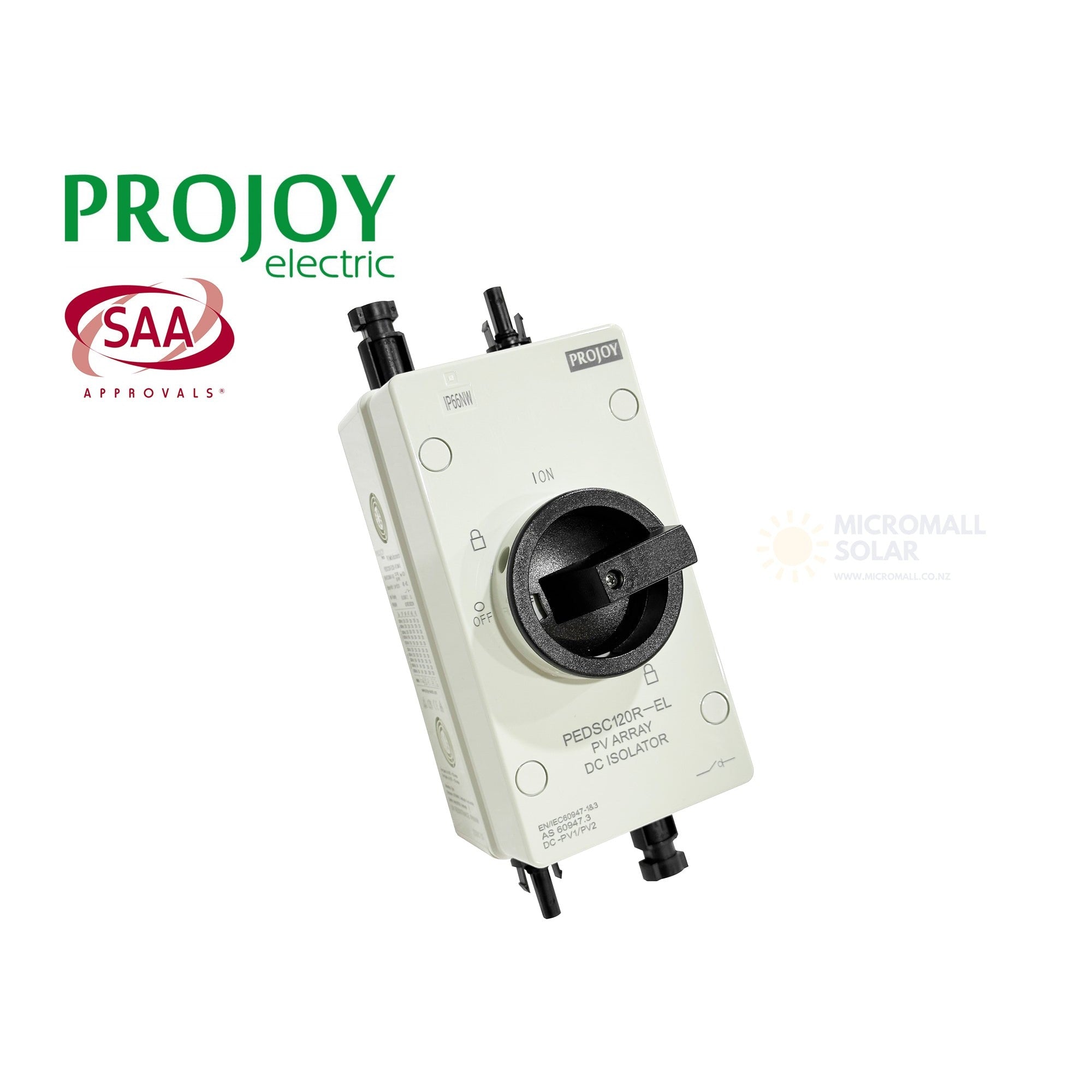 PROJOY PEDSC120R Series DC Isolator (side profile) PROJOY PEDSC120R Series DC - ISOLATOR side profile | NZ Depot