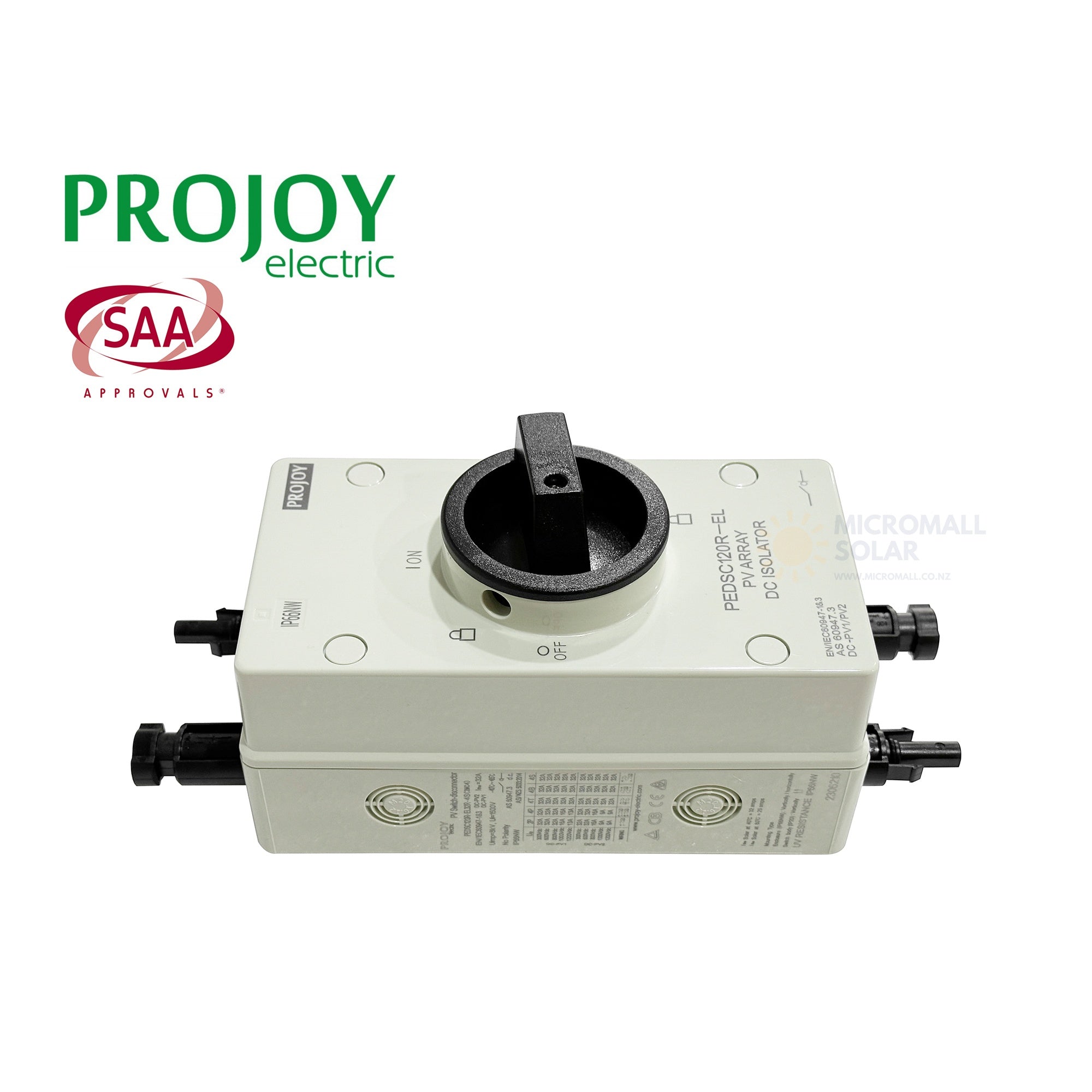 PROJOY PEDSC120R Series DC Isolator (installed view) PROJOY PEDSC120R Series DC - ISOLATOR installed view | NZ Depot