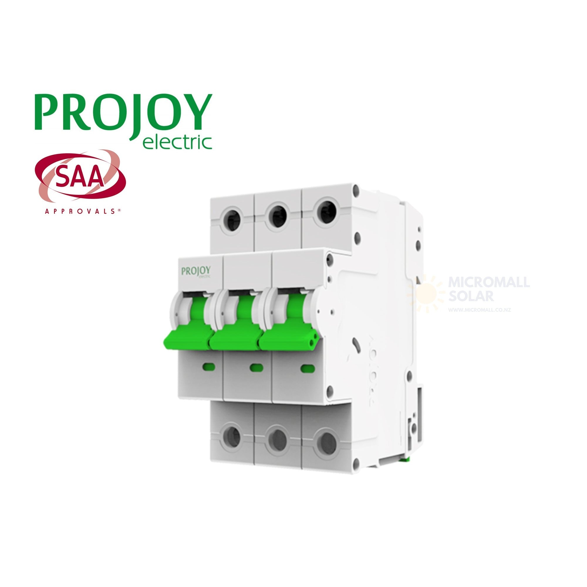PROJOY DC Miniature Circuit Breaker PEBS-H-63 Series 25A 3P 750V (side profile) PROJOY DC Miniature Circuit Breaker PEBS-H-63 Series - PEBS-H-63 25A 3P 750V side profile | NZ Depot