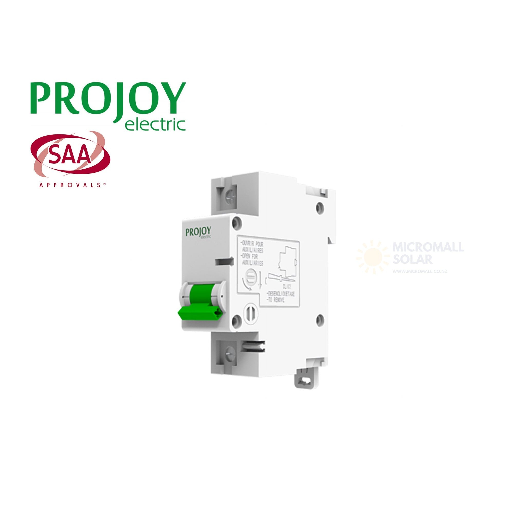 PROJOY DC Miniature Circuit Breaker PEBS-L-125 Series 125A 1P 80V (side profile) PROJOY DC Miniature Circuit Breaker PEBS-L-125 - PEBS-L-125 125A 1P 80V side profile | NZ Depot