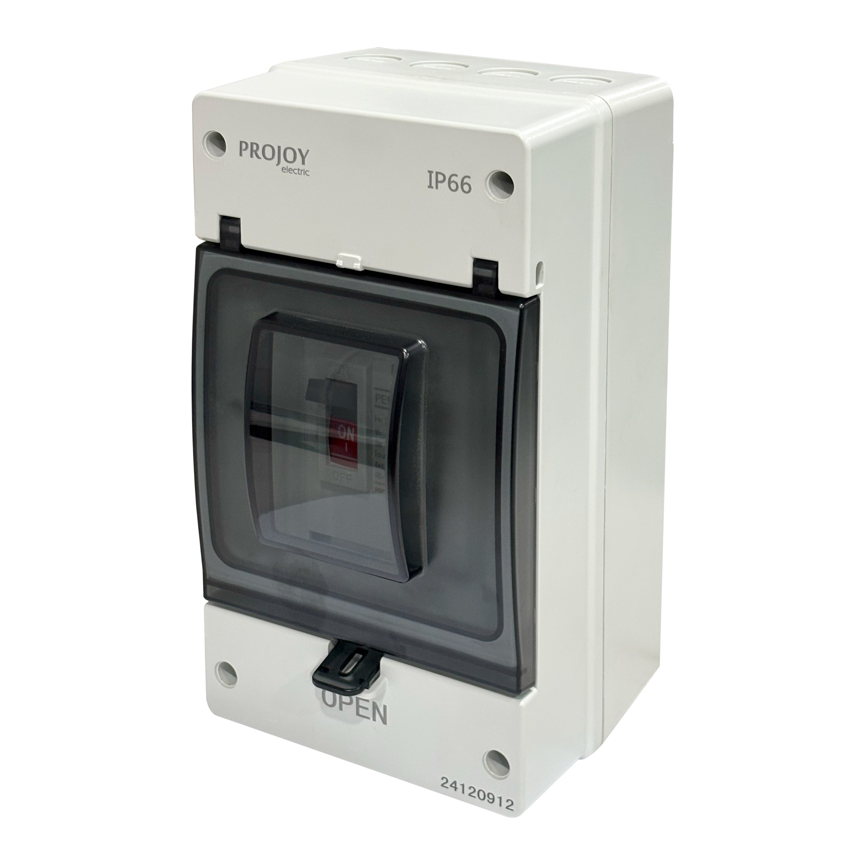 PROJOY DC Circuit Breaker PEMC-250 500V 200A 2P with Waterproof Enclosure (side profile) PROJOY DC Circuit Breaker PEMC-250 - SURGE-PEMC-200 side profile | NZ Depot