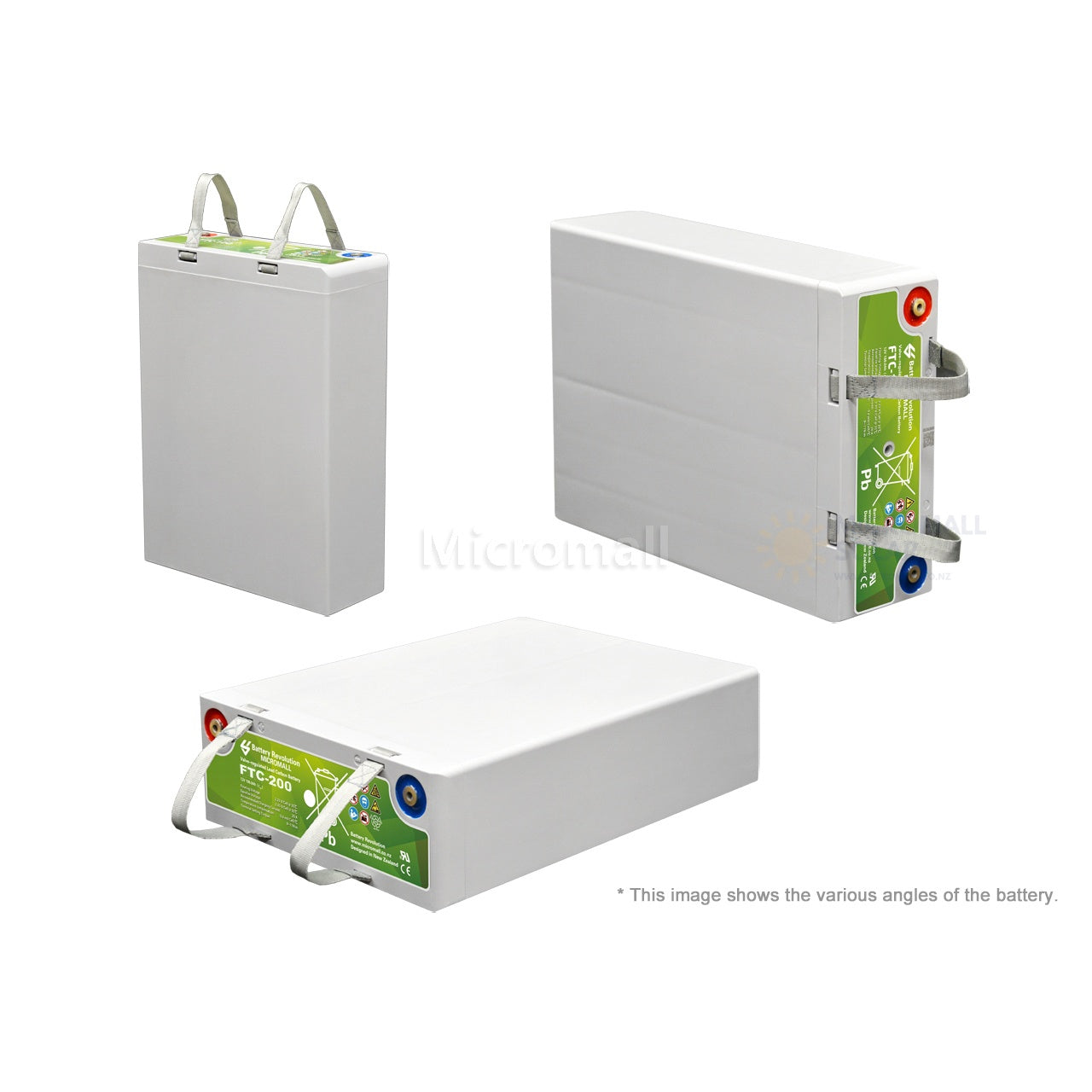 Deep Cycle Solar Storage Battery - 12V 200Ah Ultra Lead Carbon Battery (detail view) Deep Cycle Solar Storage - BTC-12V200AH detail view | NZ Depot