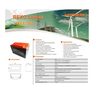 Narada 12REXC200 12V 200Ah Ultra Lead - PAC-BTN-12V200-4 side profile | NZ Depot