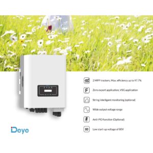 Deye SUN-10K-G02P1-AU-AM2 10kW Grid - SUN-10K-G02P1-AU-AM2 side profile | NZ Depot