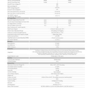 Deye 12kW Single Phase - DY-12K-LP1 side profile | NZ Depot
